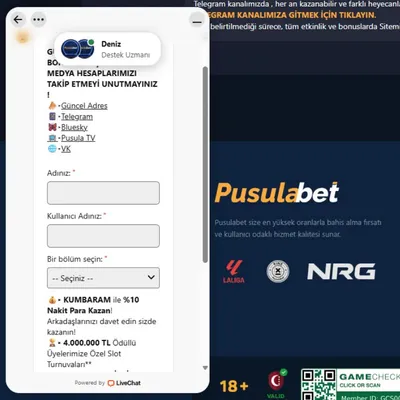 Pusulabet Canlı Destek
