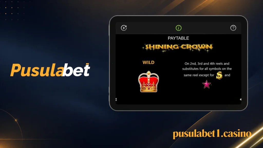 Shining Crown Genişleyen Wild Sembolü (Taç) ve İşlevleri
